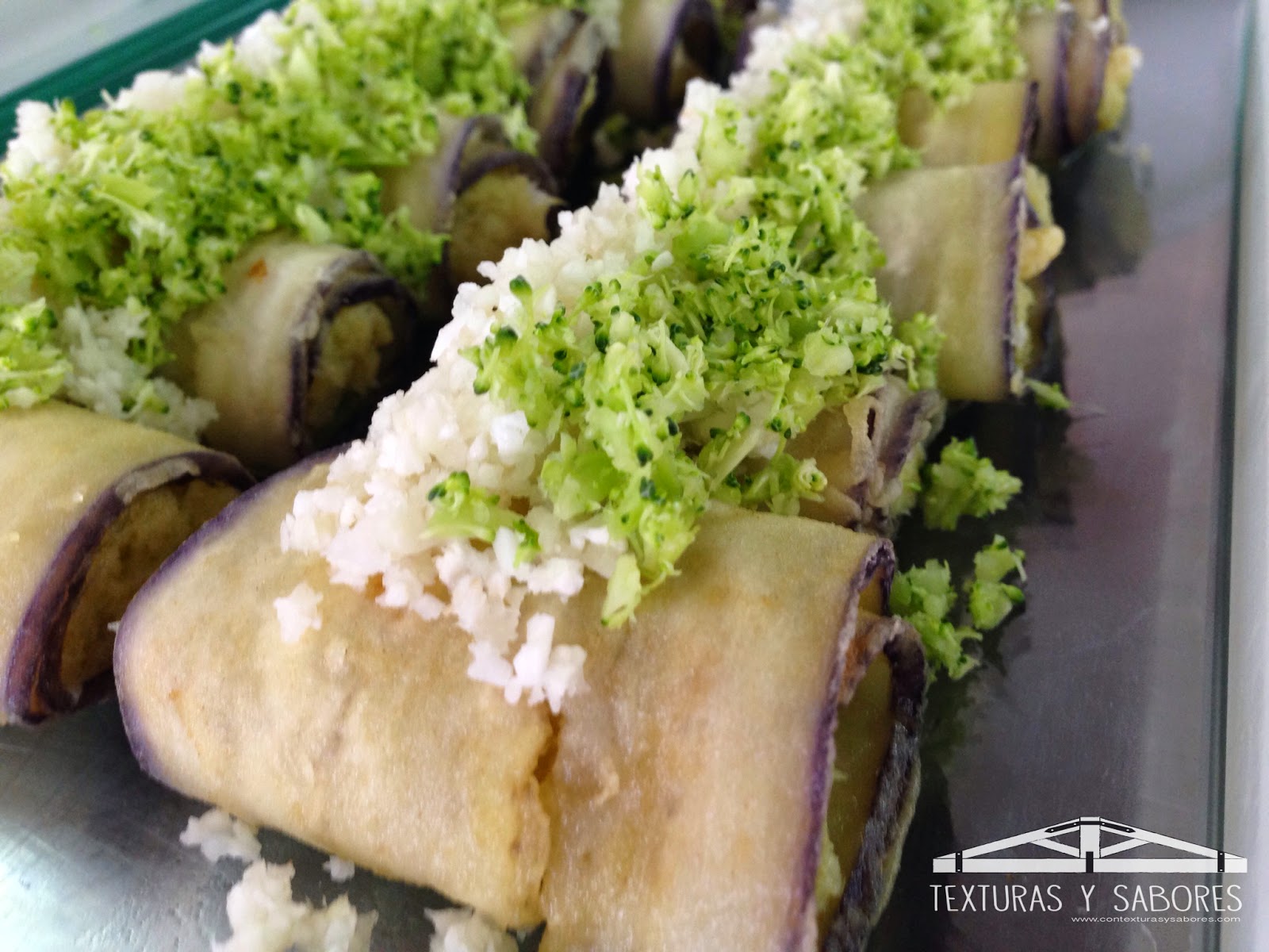 Canelones De Berenjenas Con Brandada De Bacalao
