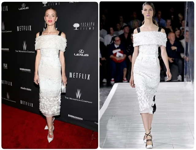 Jaime King in Prabal Gurung – InStyle and Warner Brothers Golden Globes Awards Party