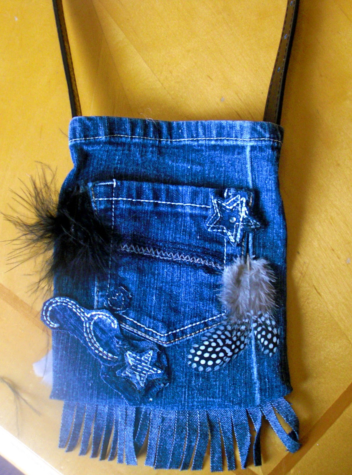 recycled jean purses