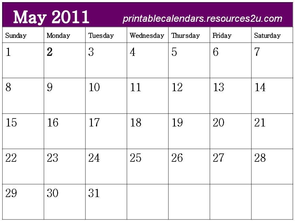 May 2011 Calendar template may 2011 calendar images. May 2011 Calendar template