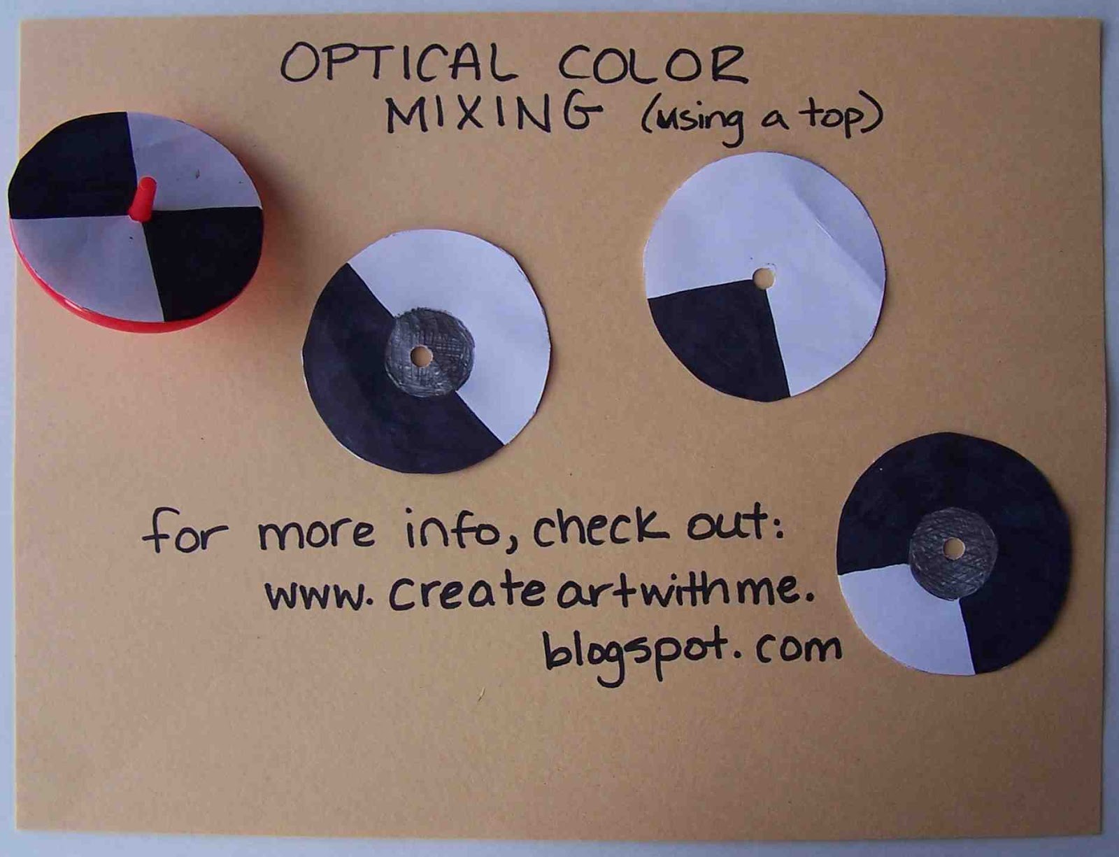 Create Art With Mrs. P! Optical Color Mixing With a Dollar Store Top