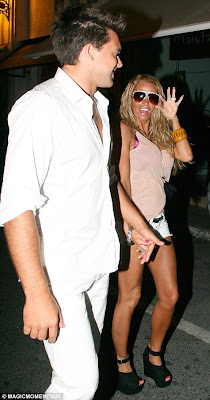 Its all white on the night for Katie Price and her 
