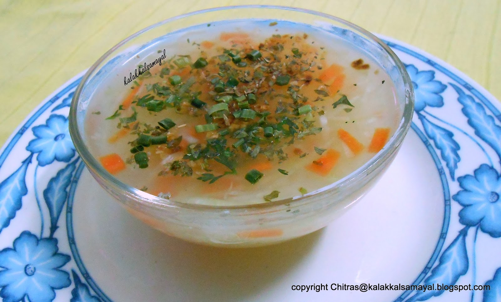 kalakkalsamayal: Vegetable Clear Soup