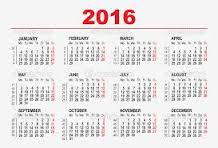 Calendario 2016