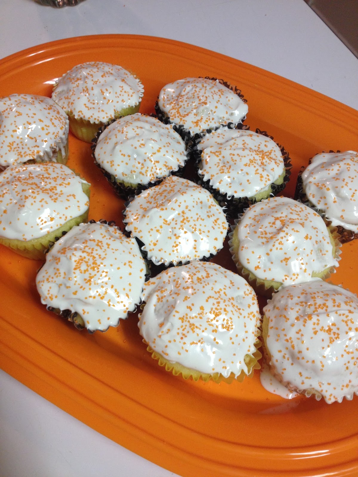 writing my ryan Orange White Chocolate Cupcakes