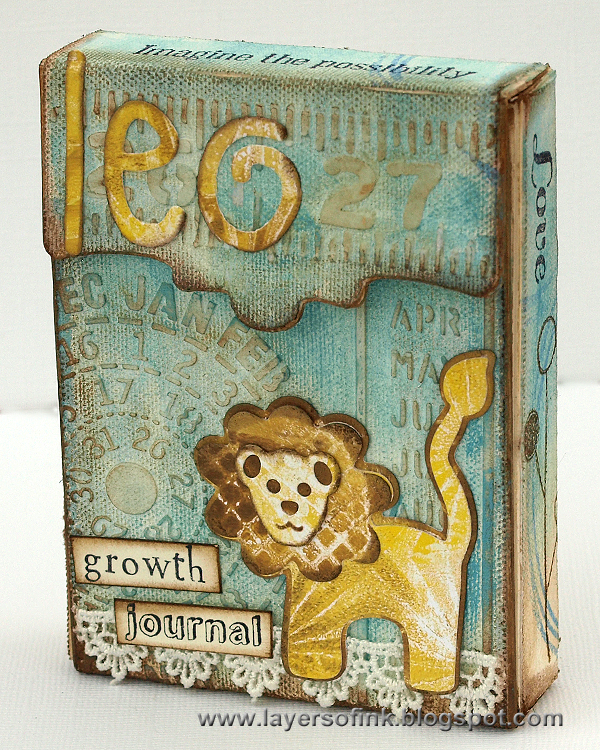 Layers of ink - Gelli Print Recipe Box Journal Tutorial by Anna-Karin
