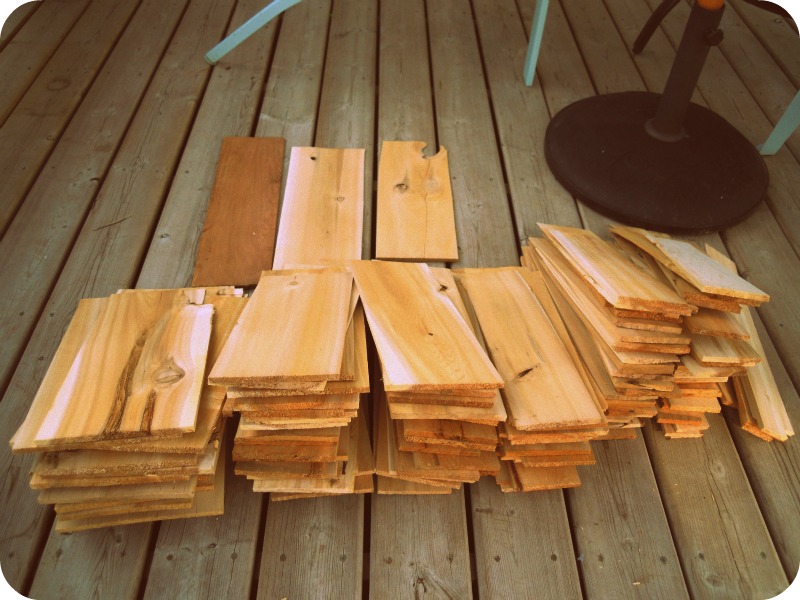 White Wood Cedar shakes