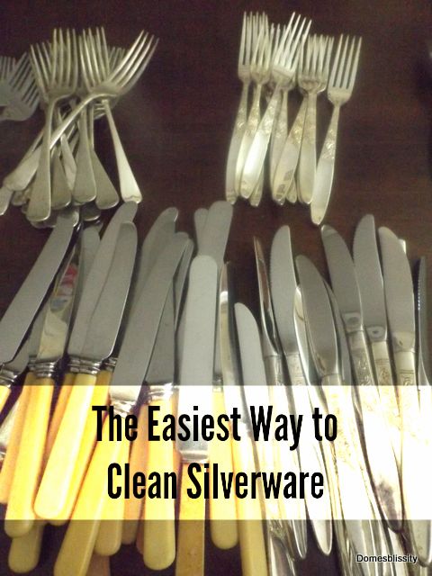 The easiest way to clean silverware - Domesblissity