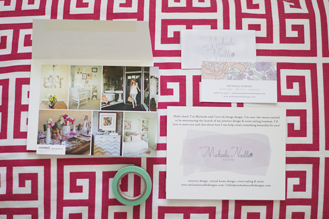 Business Announcement Cards Michaela Noelle Designs