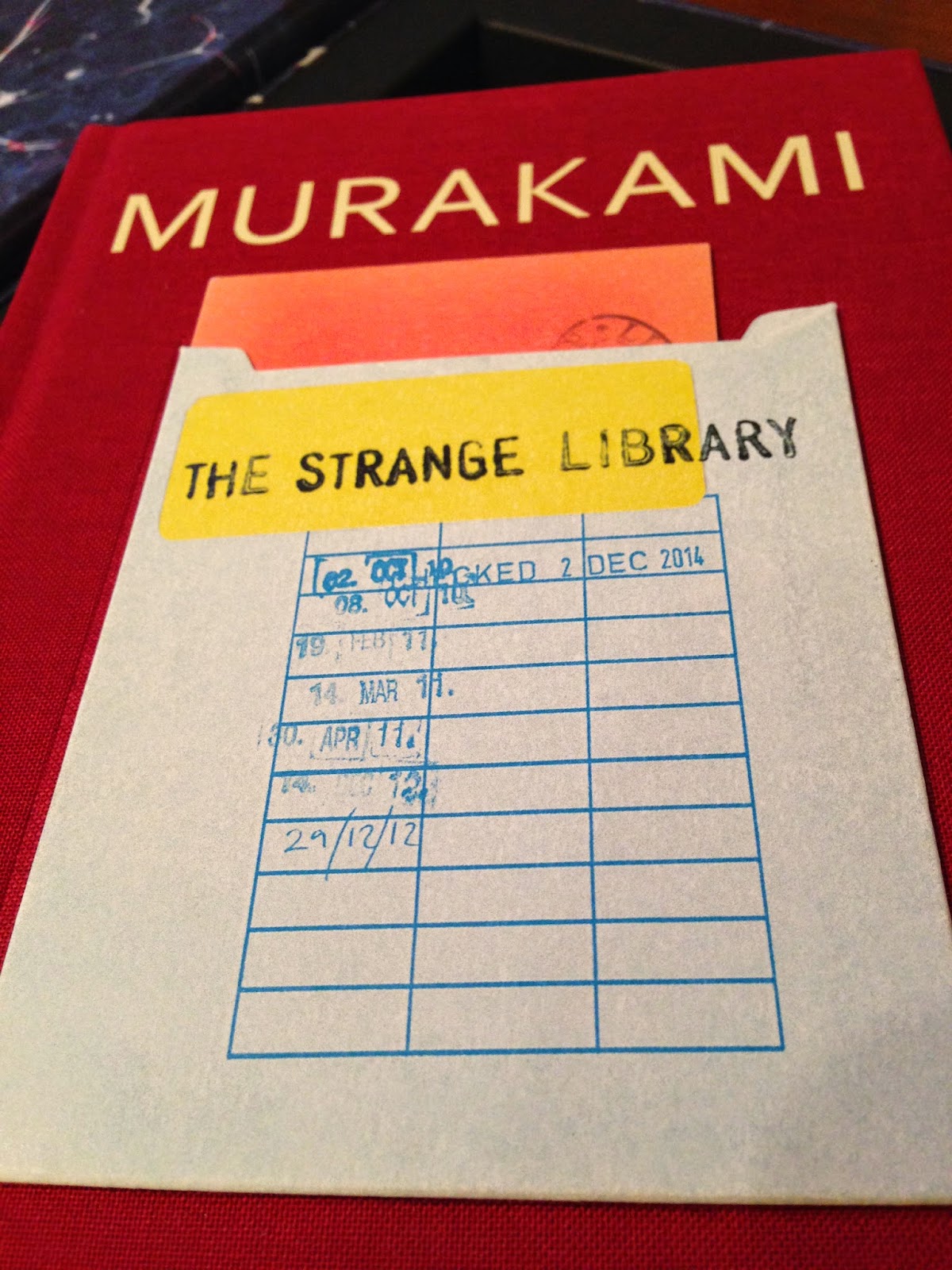 The Oxen Of The Sun Haruki Murakami The Strange Library Signed Limited Edition