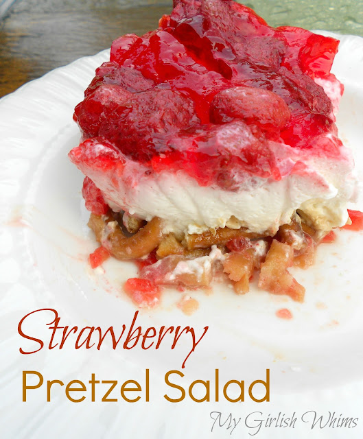 Strawberry Pretzel Salad Recipe My Girlish Whims