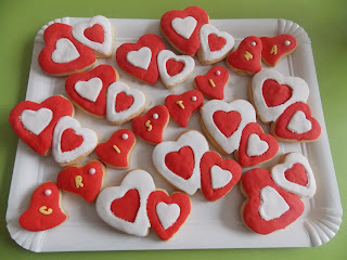 Galletas con forma de corazón doble