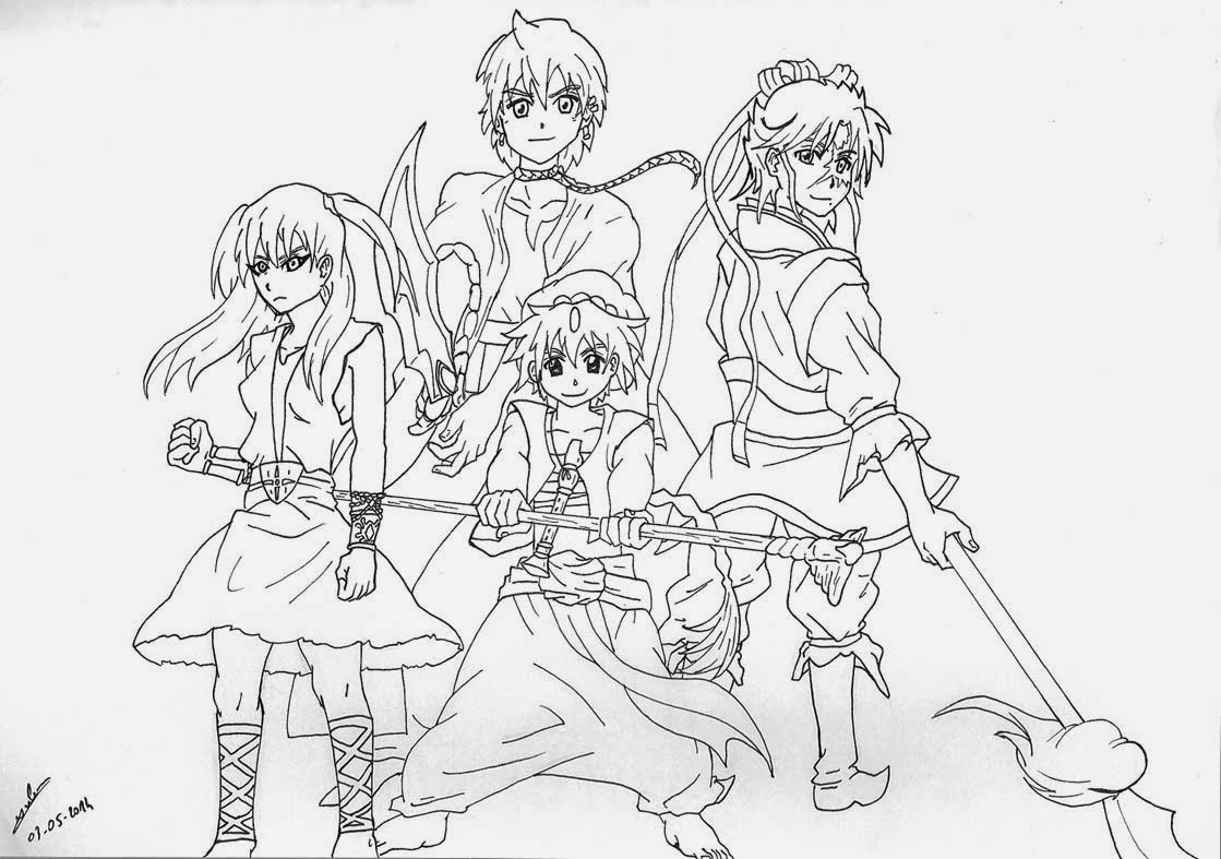 Fanart Magi The Labyrinth of Magic Juju Gribouille