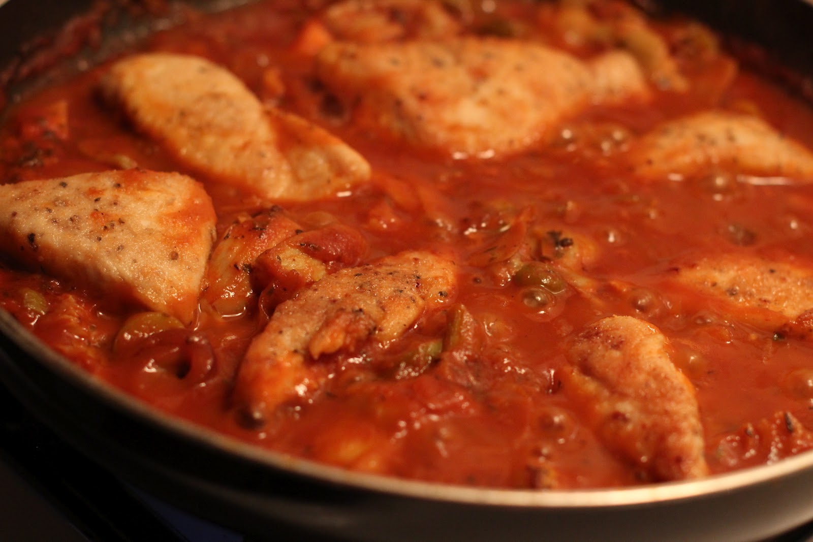 An Open Cookbook Chicken and Artichoke Marinara