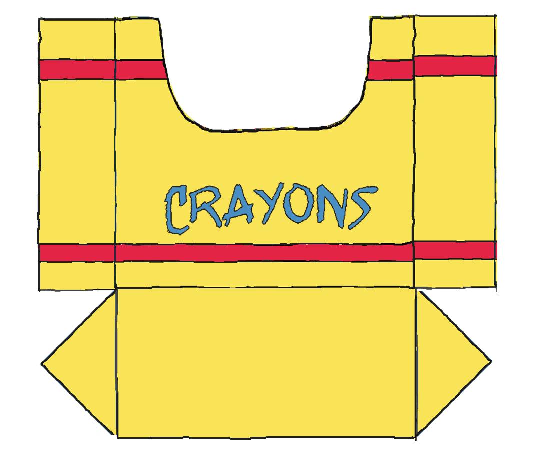 Parties and Patterns Teacher Gifts "Crayon Box"