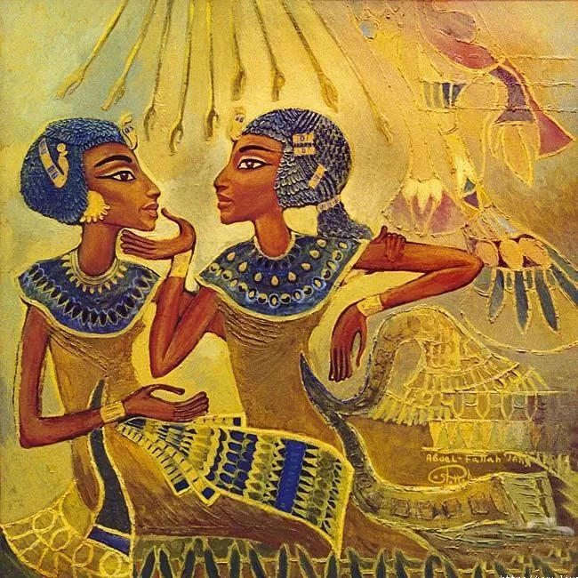 Fattah Hallah Abdel 1970 | Symbolist painter | Touching Egypt