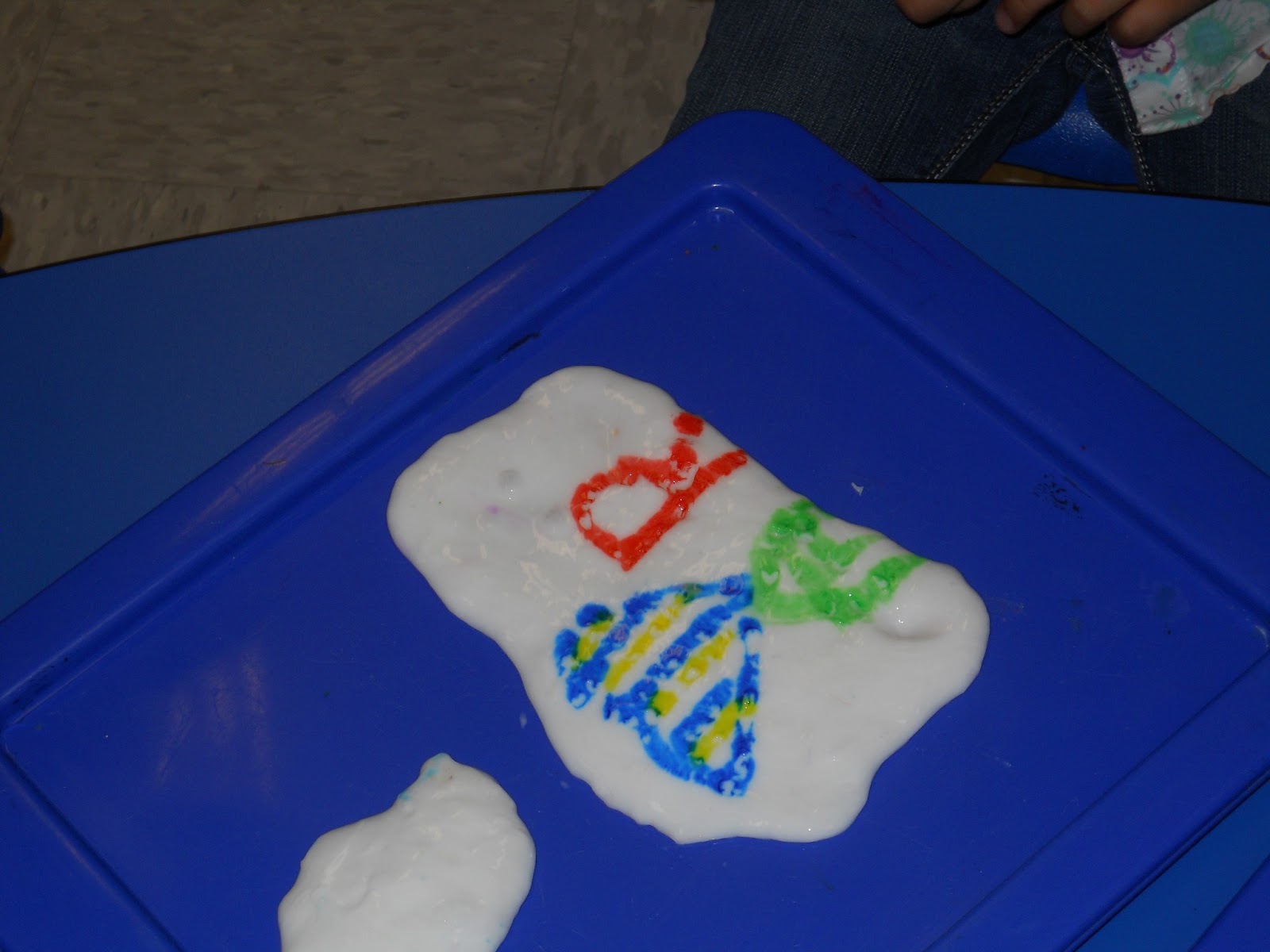Learning and Teaching With Preschoolers Writing on Slime