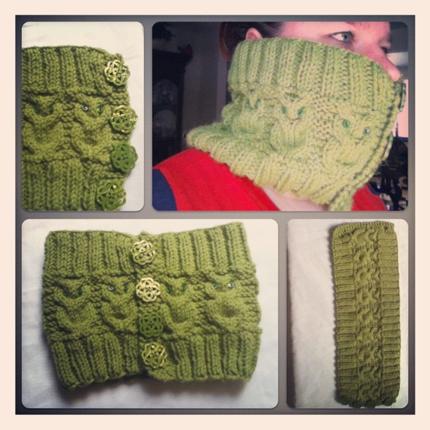 ThriftyRedhead: Wise Old Owl Cowl - Free Pattern