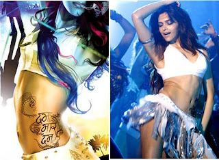 Bollywood Actress Deepika Padukone Tattoo Design