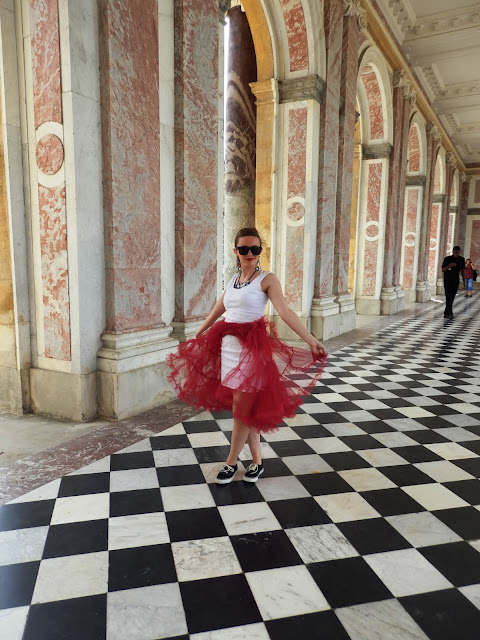 Versailles Chanel Red and White Panniers Grand Trianon