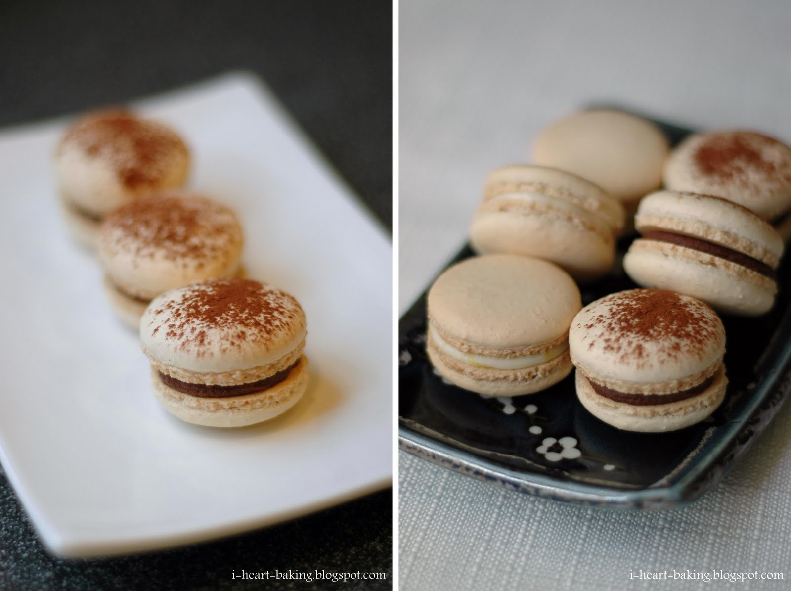 i heart baking! lemon cream cheese macarons, and whipped chocolate