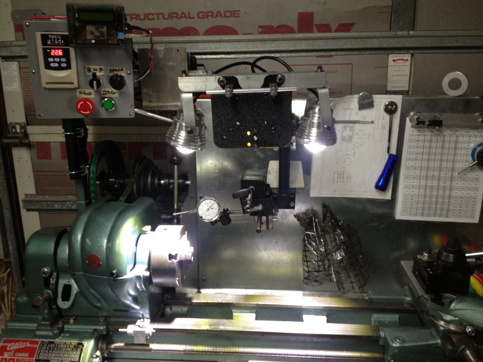 Led Work lights. Atlas lathe HYPE®LINKS