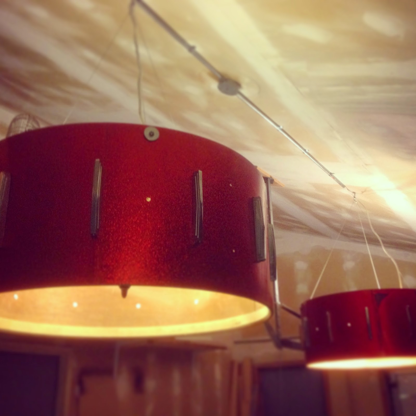 Vintage Bass Drum Chandeliers The Wolven House Project