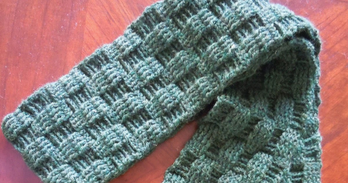 Illuminate Crochet: Mens Crochet and Basketweave Scarf