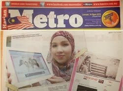 FEATURED IN HARIAN METRO - AUGUST 2013