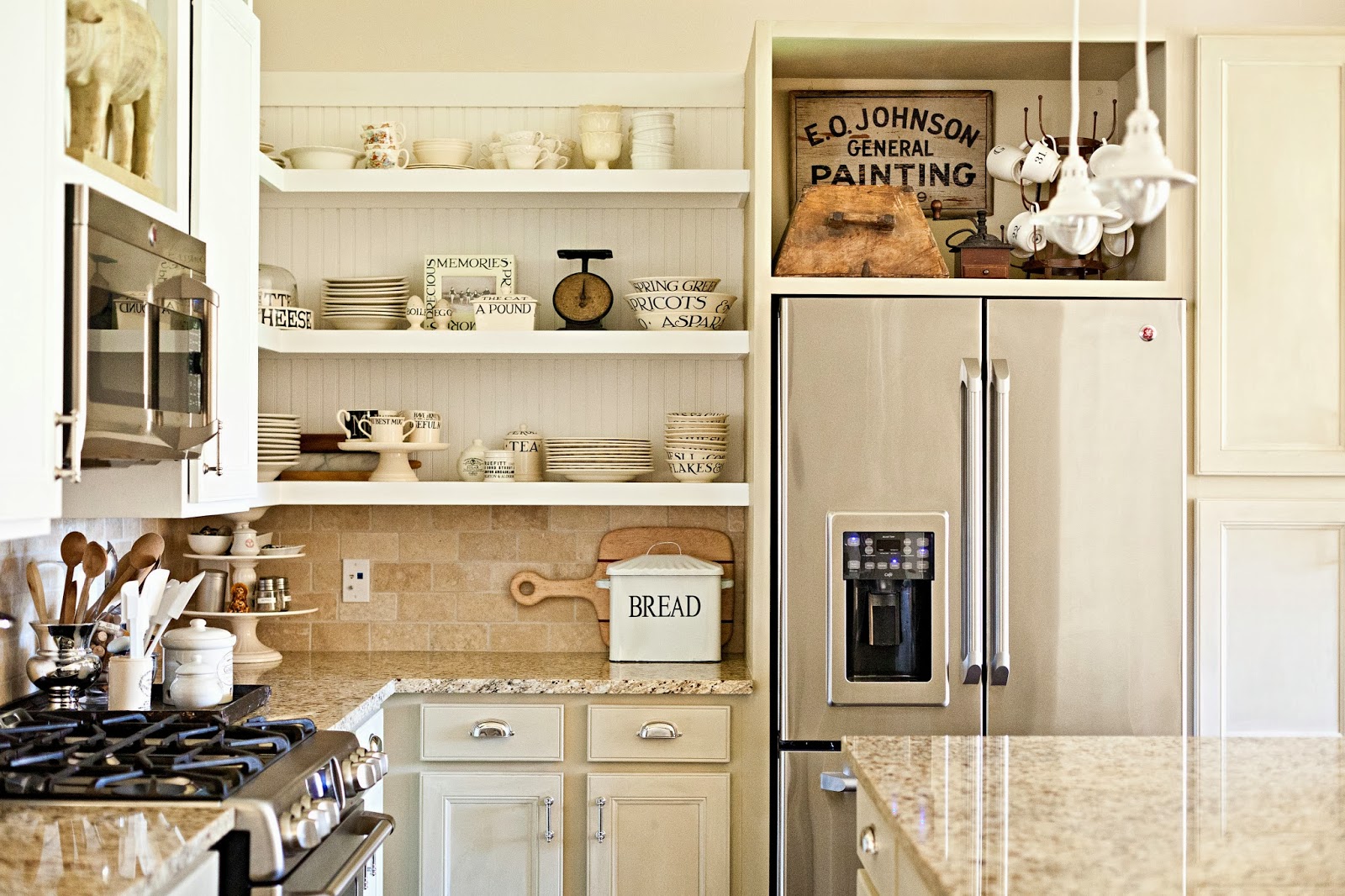 The Little Cottage On The Pond Living With Open Shelving