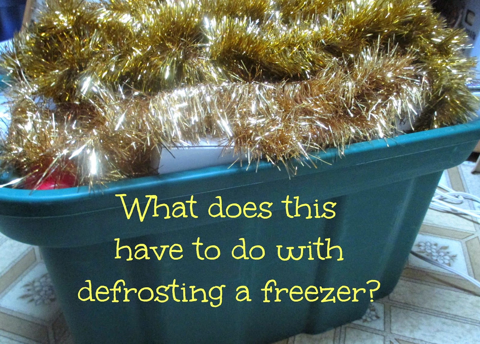 Just my Stuff Household Hint Defrosting the Freezer