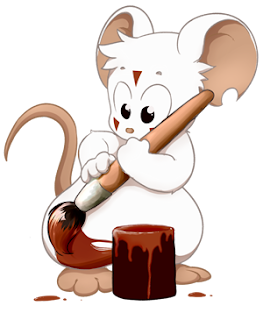 Como Pintar seu Rato ou trocar de Pele Pintura+mice