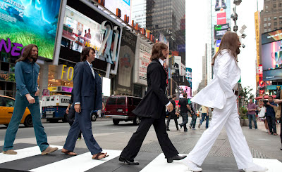 Abbey Road на Times Square в Нью-Йорке