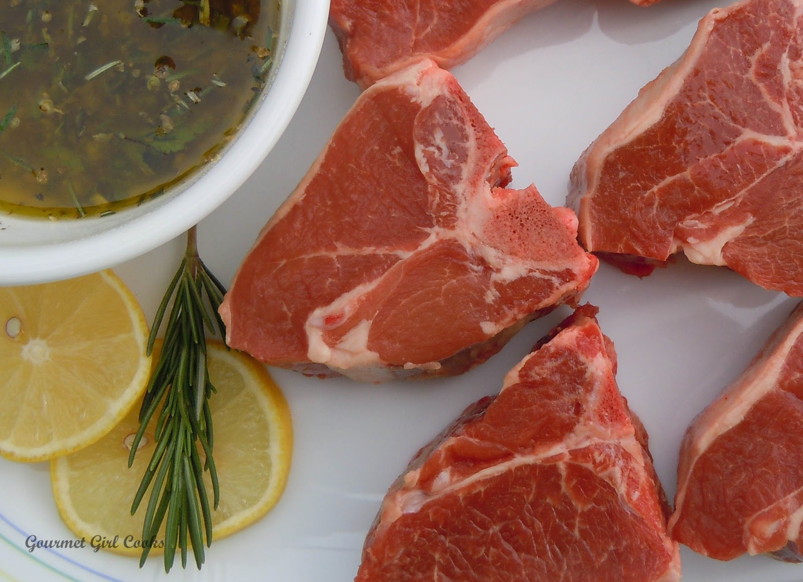 Gourmet Girl Cooks Greek Style Marinated Grilled Lamb Chops