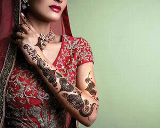 bridal floral mehndi henna design 2013 for arm