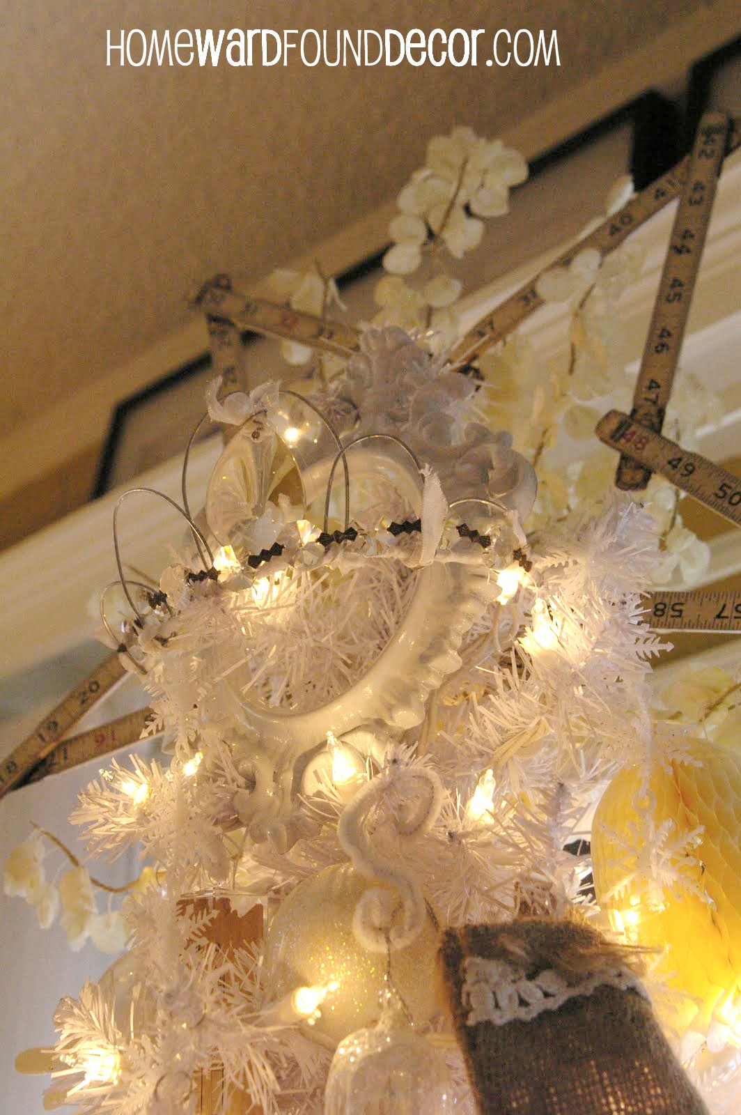 Vintage White Christmas Tree homewardFOUND decor