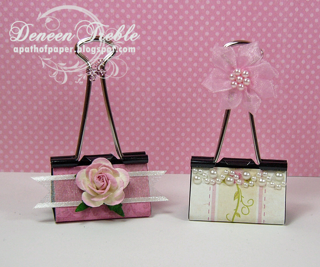 A Path of Paper Craft Show Binder Clips