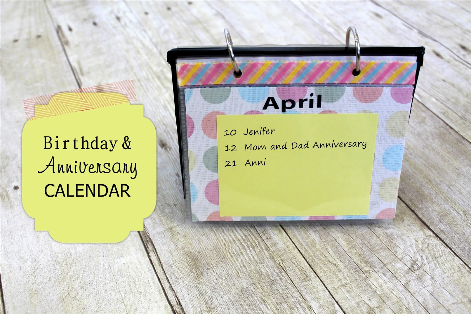 birthday anniversary calendar