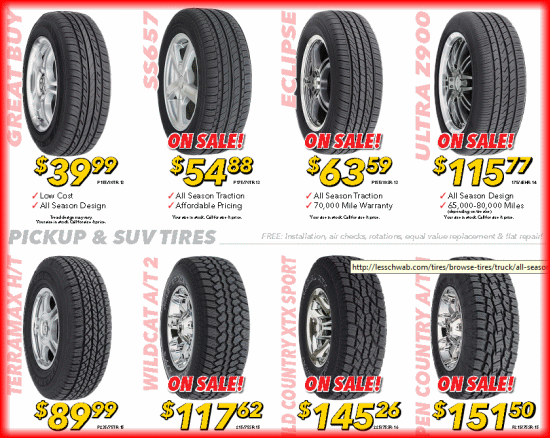 What wheel brands does Les Schwab Tires sell?
