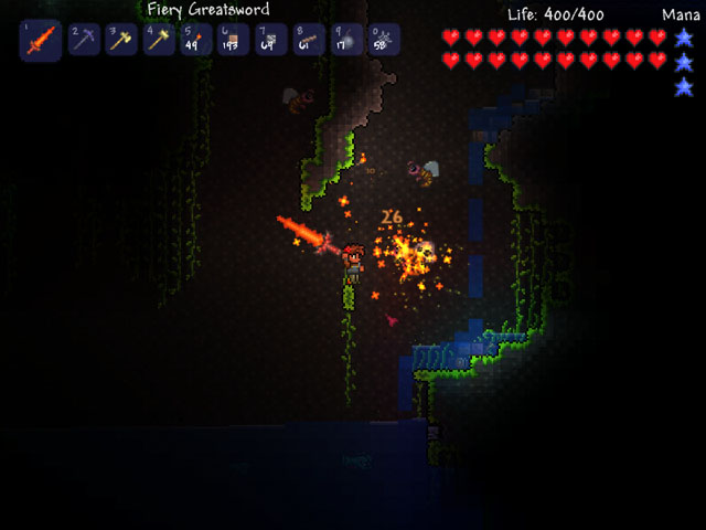 My underground Forge (Lava-powered) : Terraria