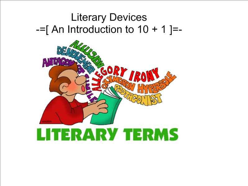 Poetry literary terms