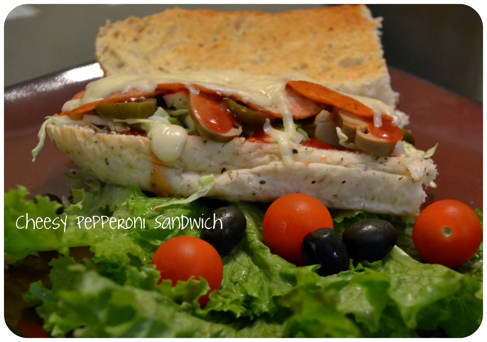 The Recipe Code Quick, Easy and Very Cheesy Pepperoni Sandwich