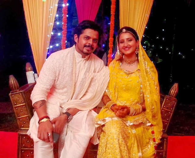 Sreesanth and Bhuvneshwari wedding reception Sreesanth and Bhuvneshwari wedding reception