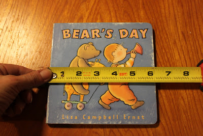 Recycled crafts: boardbook diy Photoshop teacher measuring width measurement Recycled crafts: boardbook diy Photoshop teacher measuring width of book