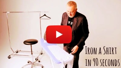 click to play the 90 second tutorial to Iron a Shirt Learn how to Iron your Shirt in less than 90 seconds to get a smooth wrinkle free shirt just in time for the Party or Work via geniushowto.blogspot.com lifehack productive videos