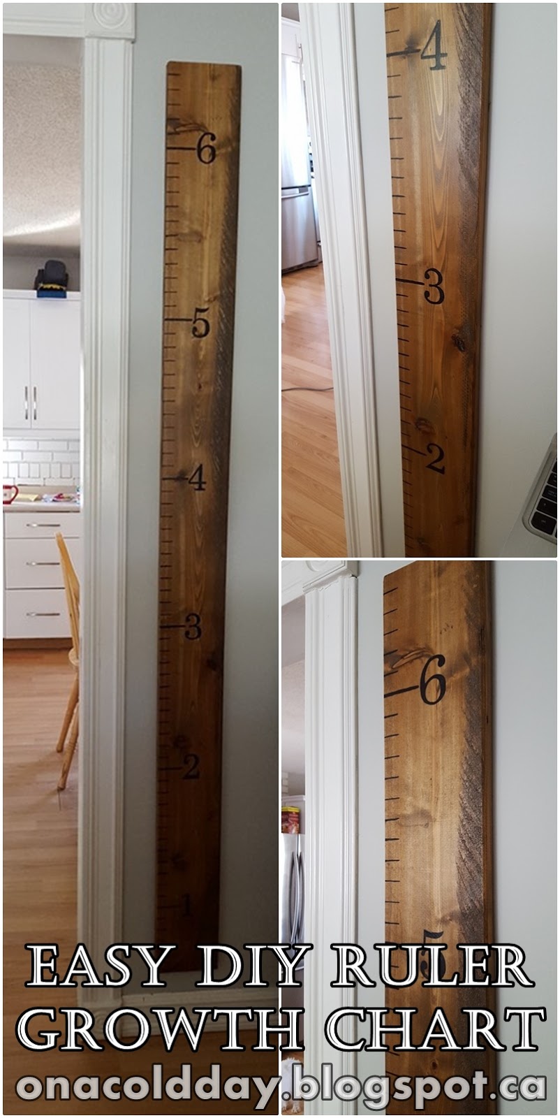 Diy Ruler Growth Chart