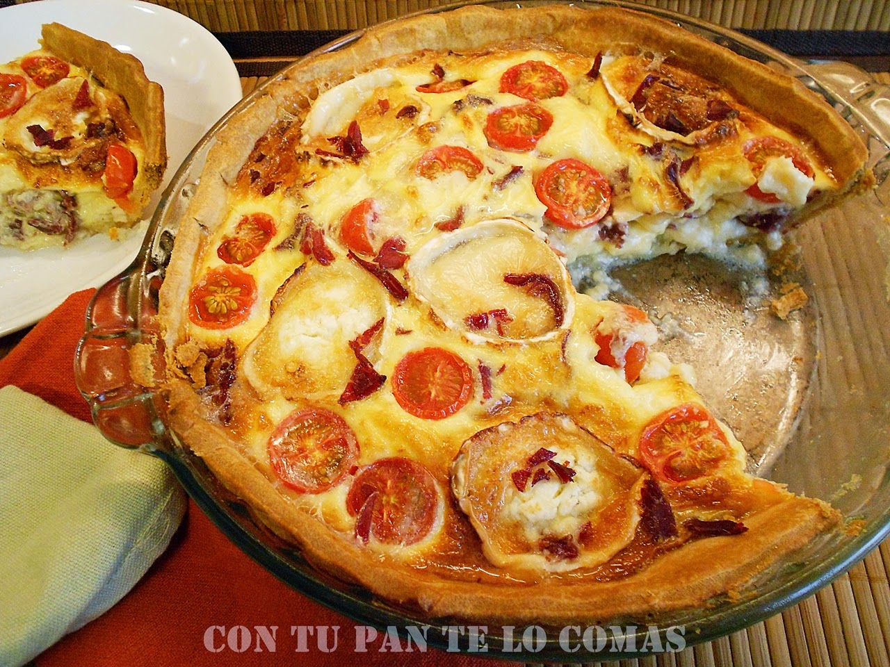 Quiche De Cecina Y Queso De Cabra