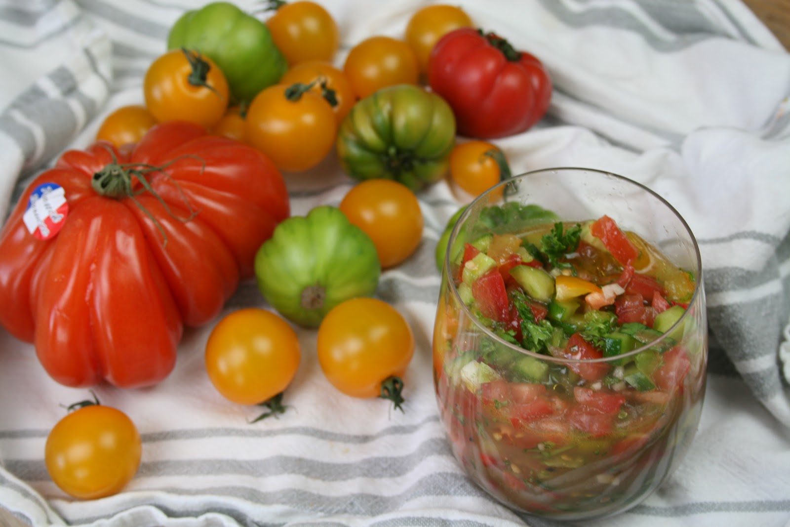 Colourful Heirloom Tomato Salsa