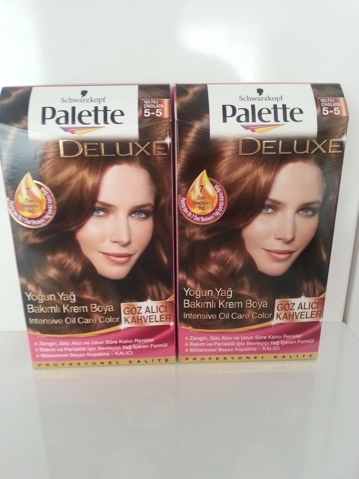 Kozmetik Cicileri Schwarzkopf Palette saç boyası 5.5 ışıltılı çikolata