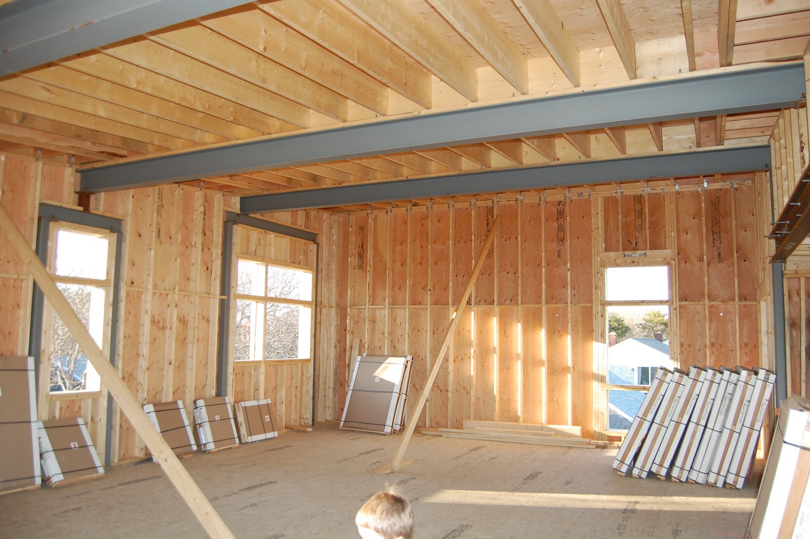 Net Zero Energy Cape Cod Interior Framing